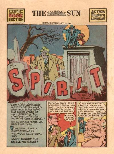 Spirit #2/14/1943 (1943) Comic Books Spirit