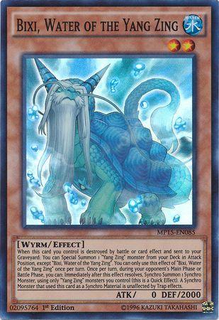 Bixi, Water of the Yang Zing MP15-EN085 YuGiOh 2015 Mega-Tin Mega Pack
