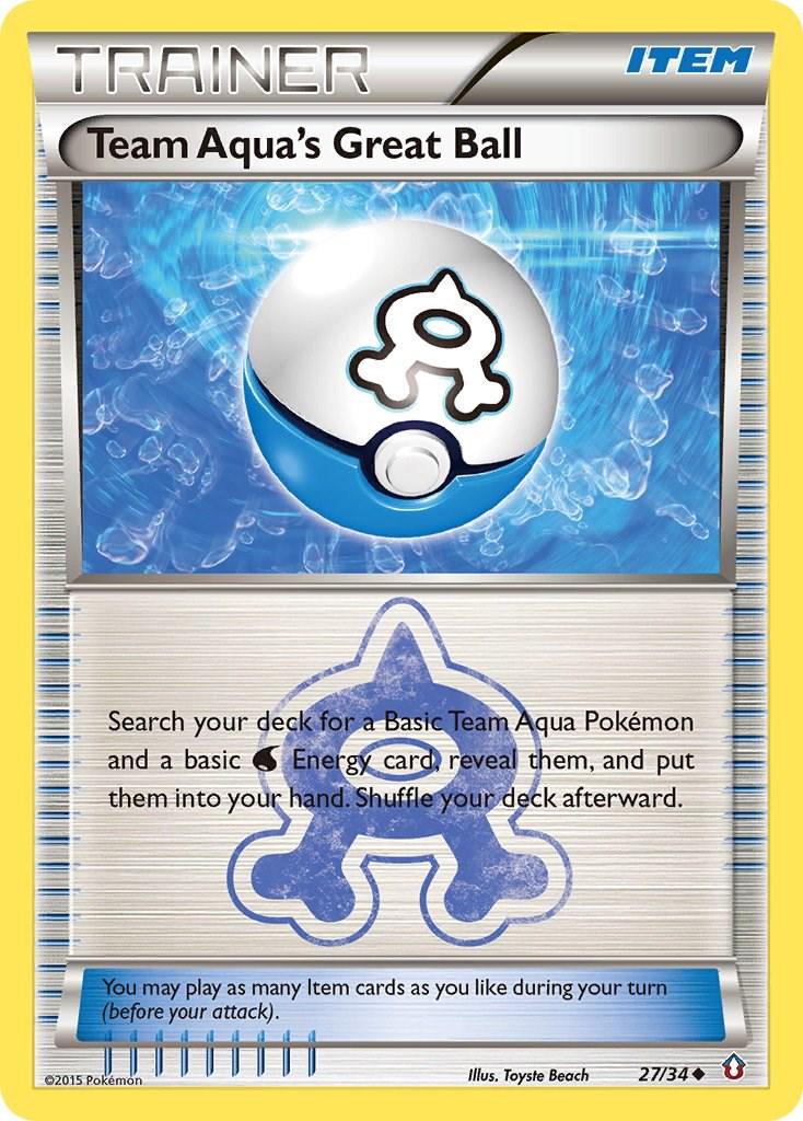 Team Aqua's Great Ball #27 Pokemon Double Crisis