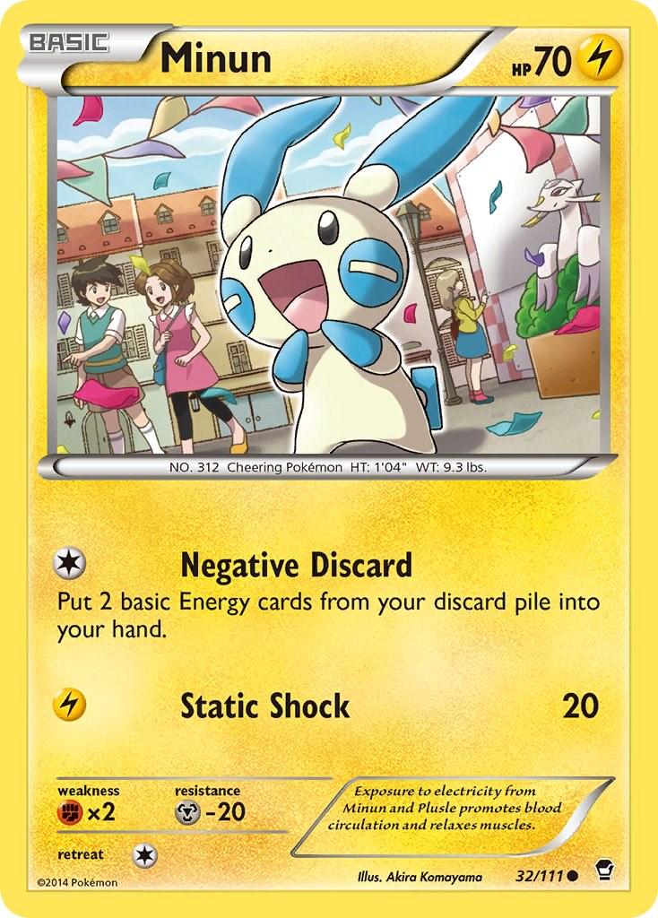 Minun #32 Pokemon Furious Fists