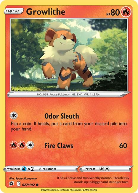 Growlithe #27 Pokemon Rebel Clash