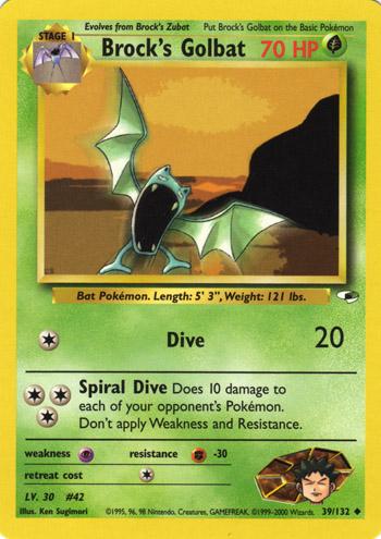 Brock's Golbat #39 Pokemon Gym Heroes