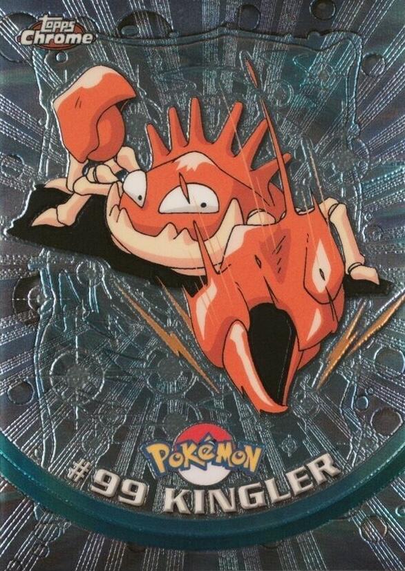 Kingler #99 Pokemon 2000 Topps Chrome