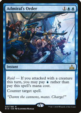 Admiral's Order Magic Rivals of Ixalan