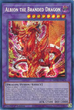 Albion the Branded Dragon MP22-EN076 YuGiOh 2022 Tin of the Pharaoh's Gods Mega Pack