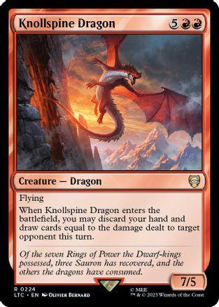 Knollspine Dragon #224 Magic Lord of the Rings Commander