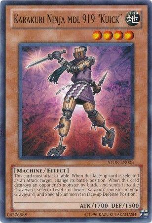Karakuri Ninja mdl 919 Kuick STOR-EN028 YuGiOh Storm of Ragnarok