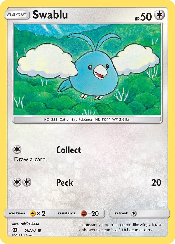 Swablu #56 Pokemon Dragon Majesty
