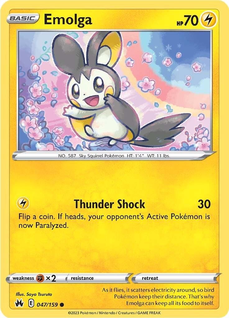 Emolga #47 Pokemon Crown Zenith