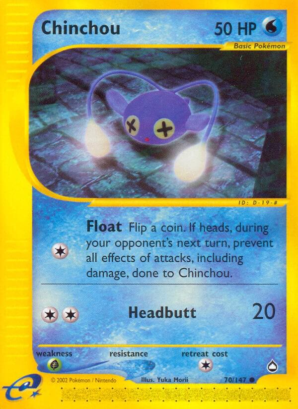 Chinchou #70 Pokemon Aquapolis