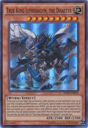 True King Lithosagym, the Disaster RATE-EN019 YuGiOh Raging Tempest