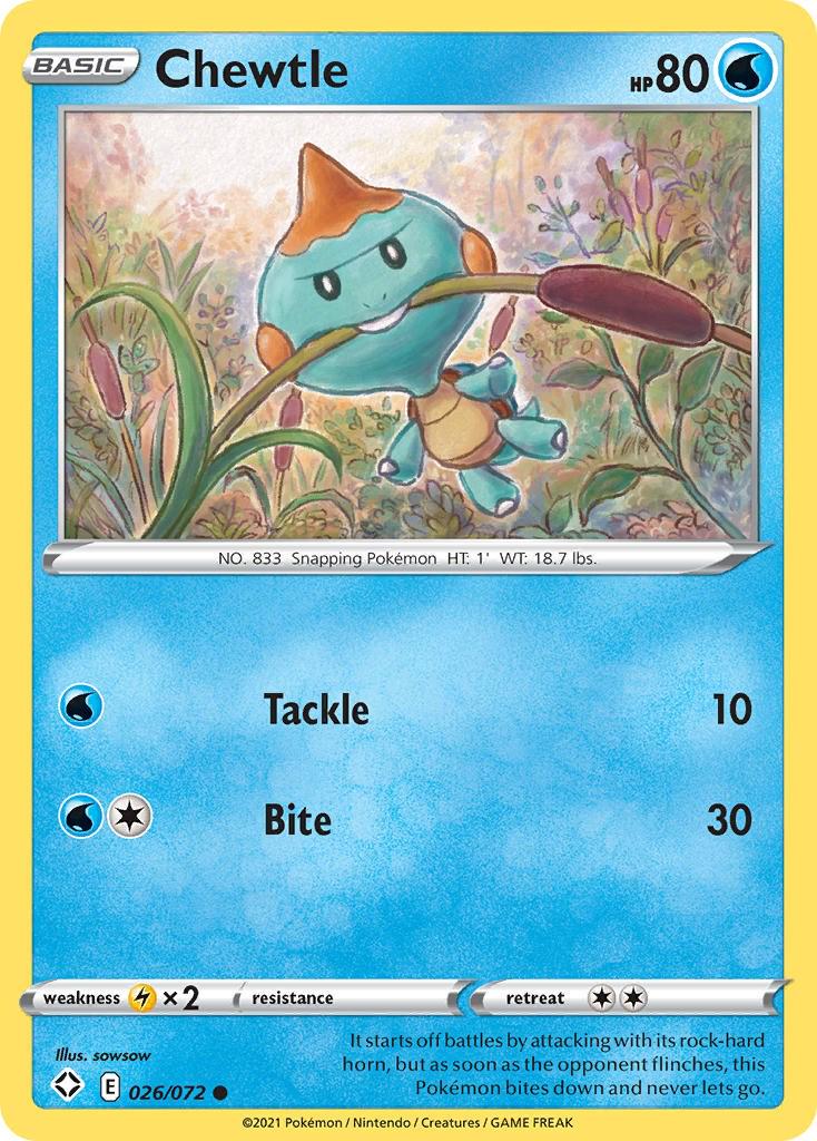 Chewtle #26 Pokemon Shining Fates