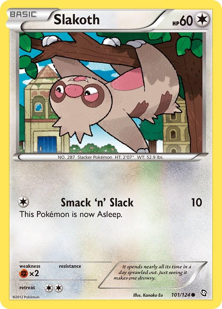 Slakoth #101 Pokemon Dragons Exalted