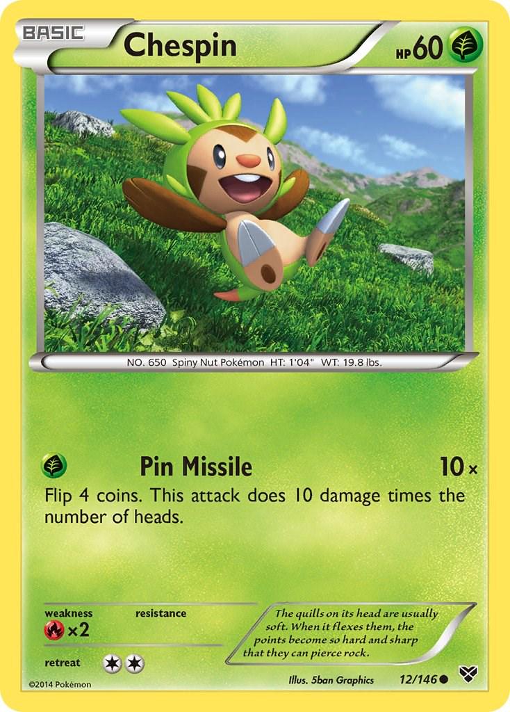 Chespin #12 Pokemon XY