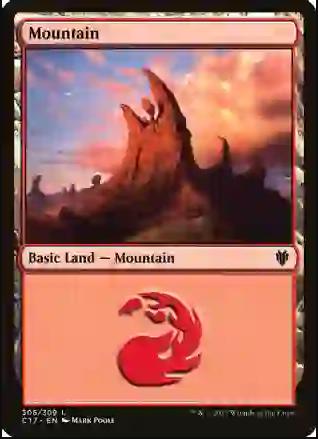 Mountain #305 Magic Commander 2017