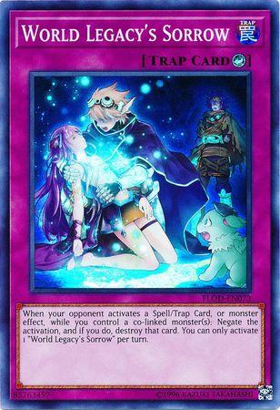 World Legacy's Sorrow FLOD-EN073 YuGiOh Flames of Destruction