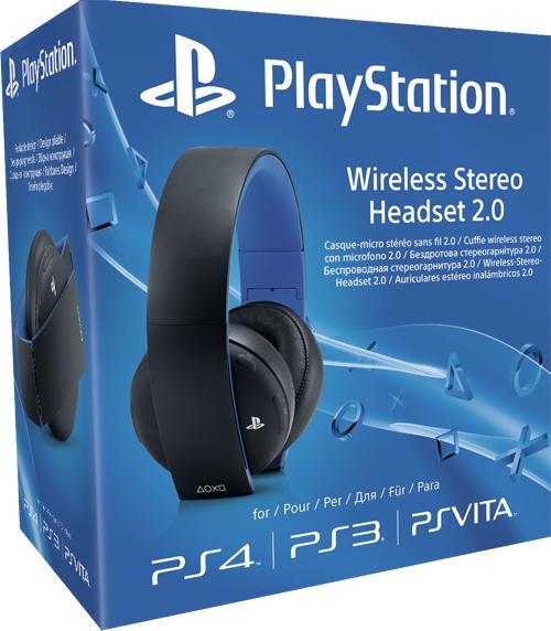 Black Wireless Stereo Headset 2.0 PAL Playstation 4