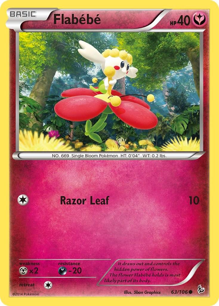 Flabebe #63 Pokemon Flashfire