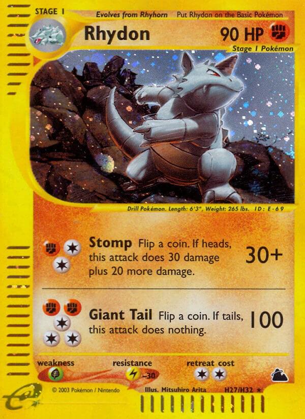 Rhydon #H27 Pokemon Skyridge