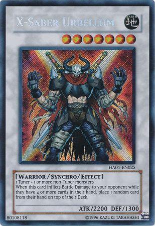 X-Saber Urbellum HA01-EN025 YuGiOh Hidden Arsenal