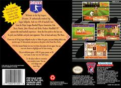 HardBall III - Back | HardBall III Super Nintendo