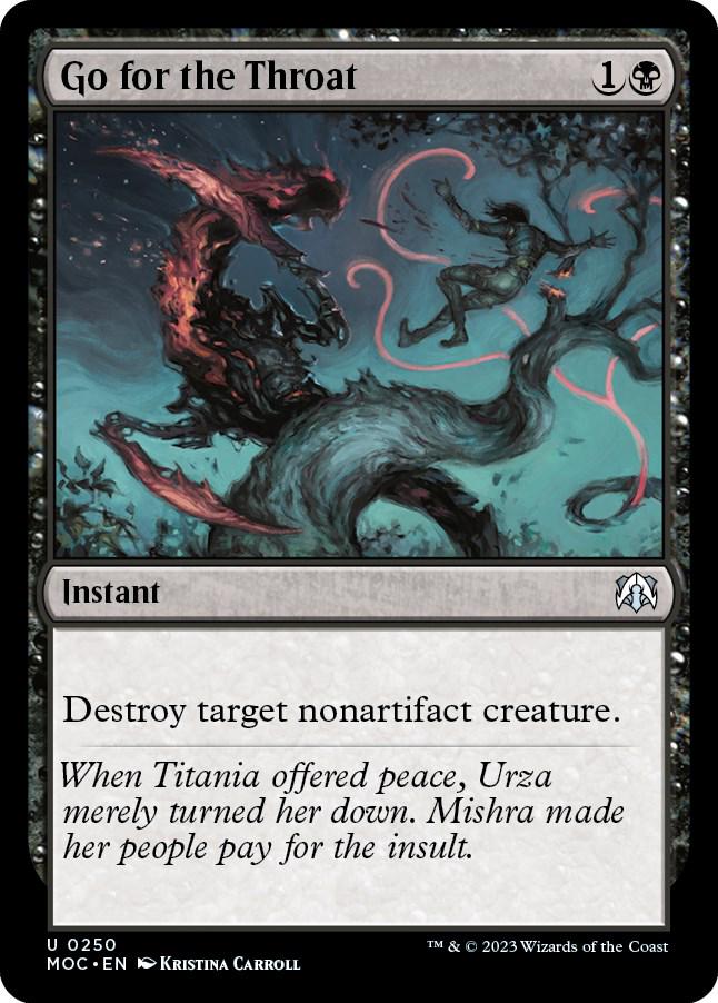 Go for the Throat #250 Magic March of the Machine Commander