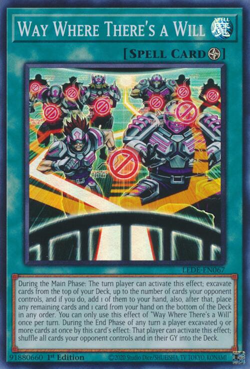 Way Where There's a Will LEDE-EN067 YuGiOh Legacy of Destruction