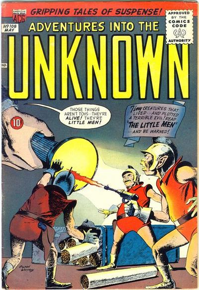 Adventures into the Unknown #108 (1959) Comic Books Adventures into the Unknown