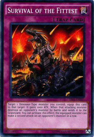 Survival of the Fittest SR04-EN031 YuGiOh Structure Deck: Dinosmasher's Fury