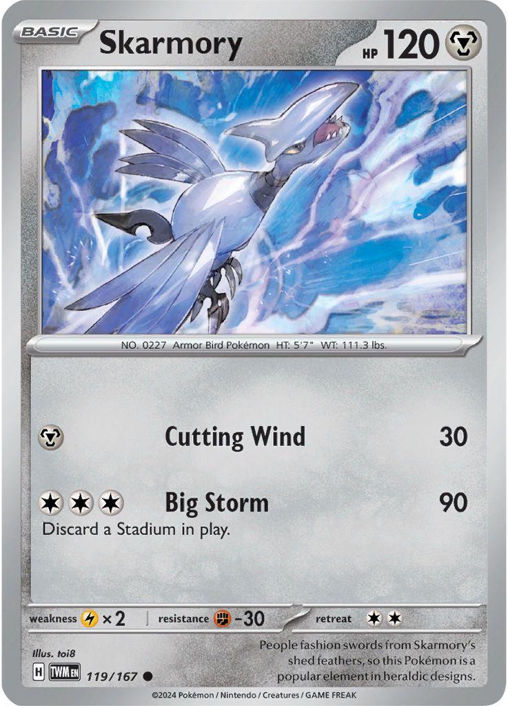 Skarmory #119 Pokemon Twilight Masquerade