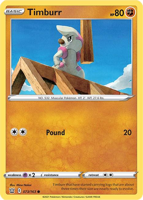Timburr #73 Pokemon Battle Styles