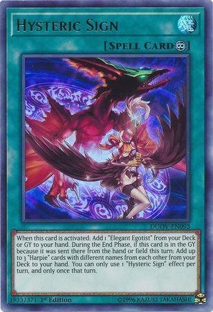 Hysteric Sign DUOV-EN093 YuGiOh Duel Overload