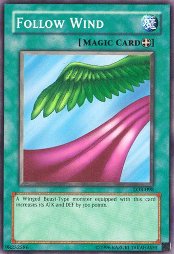 Follow Wind LOB-098 YuGiOh Legend of Blue Eyes White Dragon