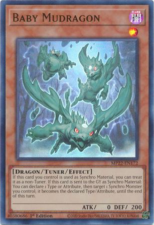 Baby Mudragon MP22-EN172 YuGiOh 2022 Tin of the Pharaoh's Gods Mega Pack