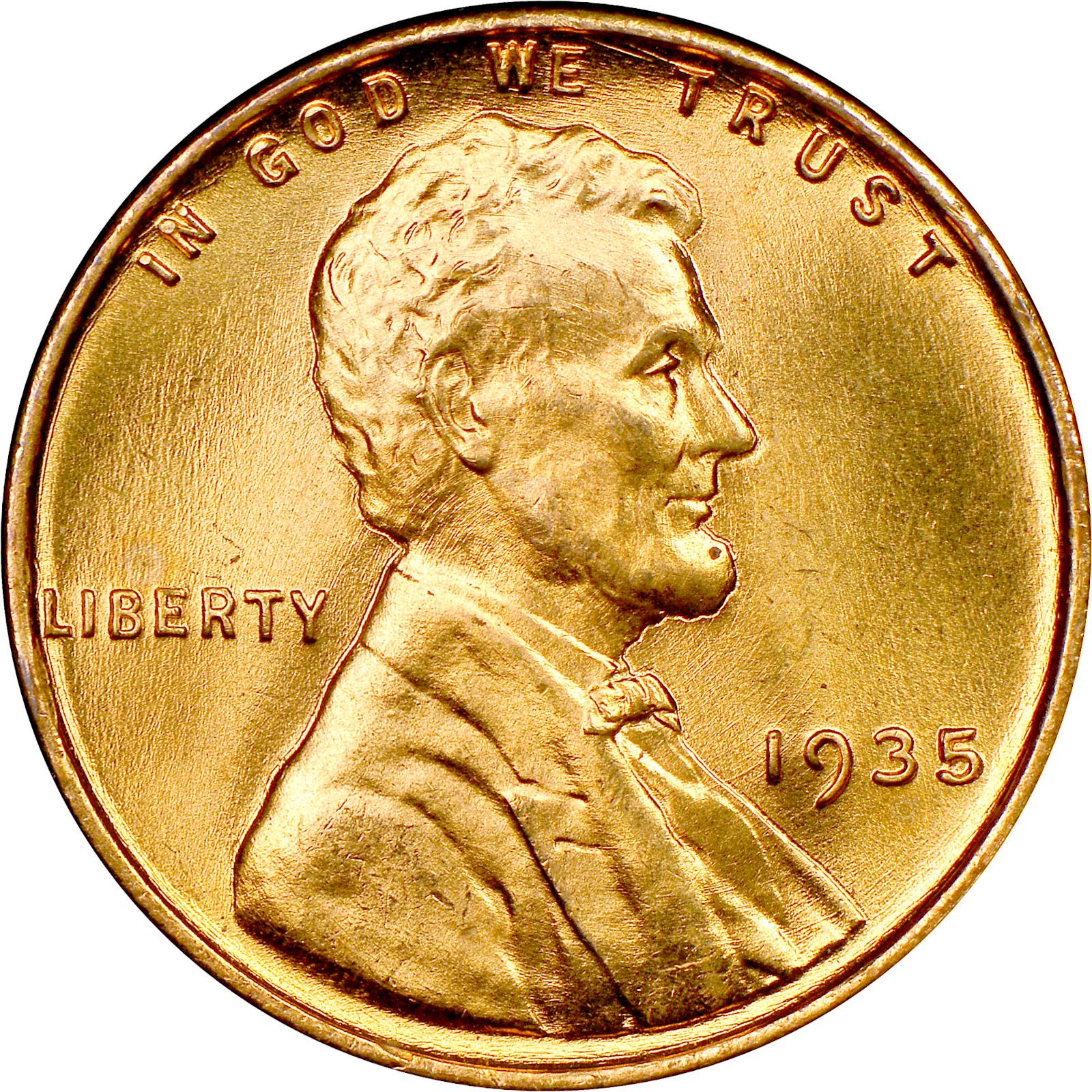 1935 Coins Lincoln Wheat Penny