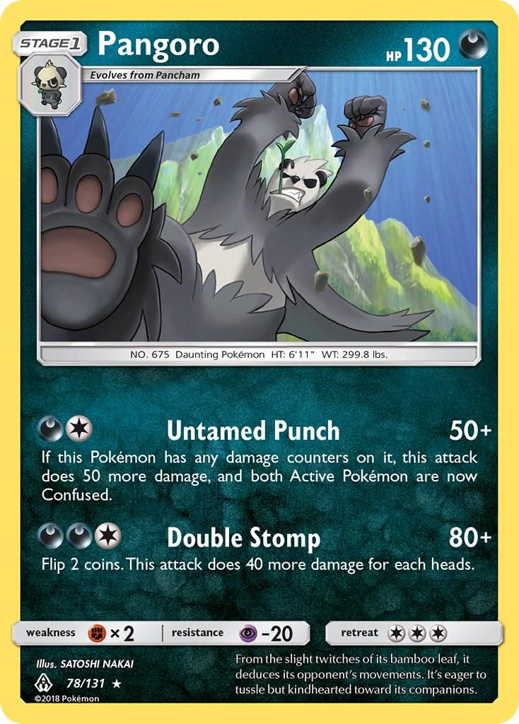 Pangoro #78 Pokemon Forbidden Light