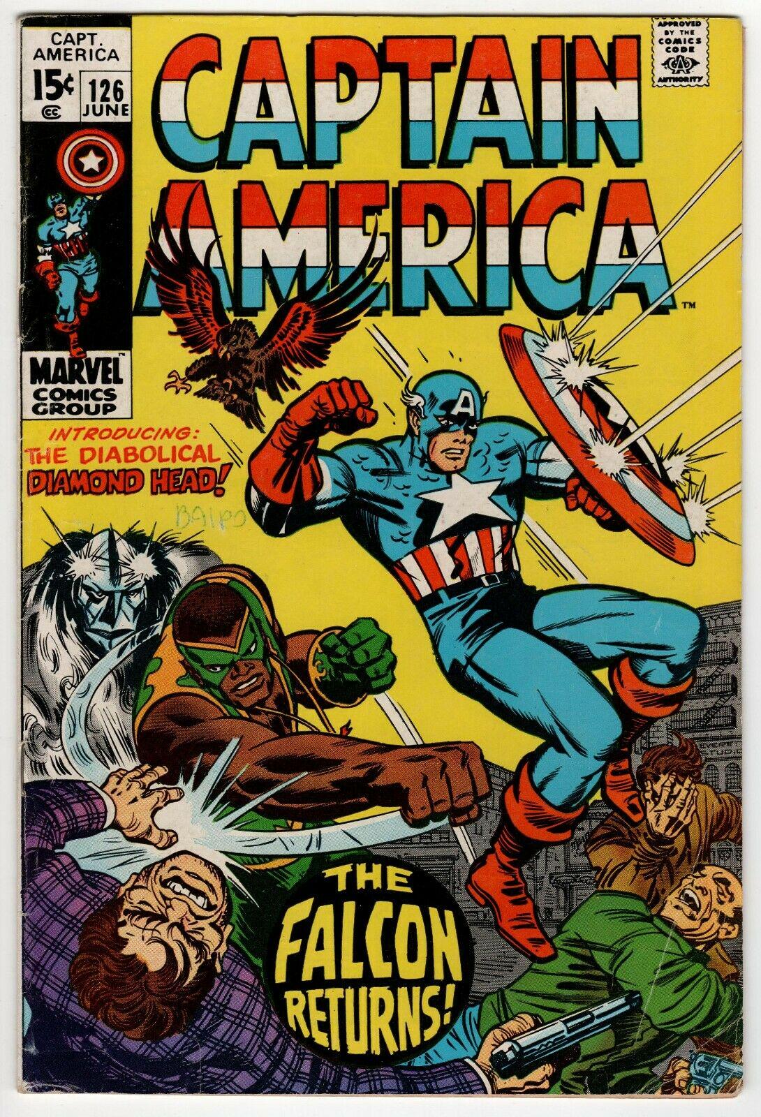 Captain America #126 (1970) Comic Books Captain America