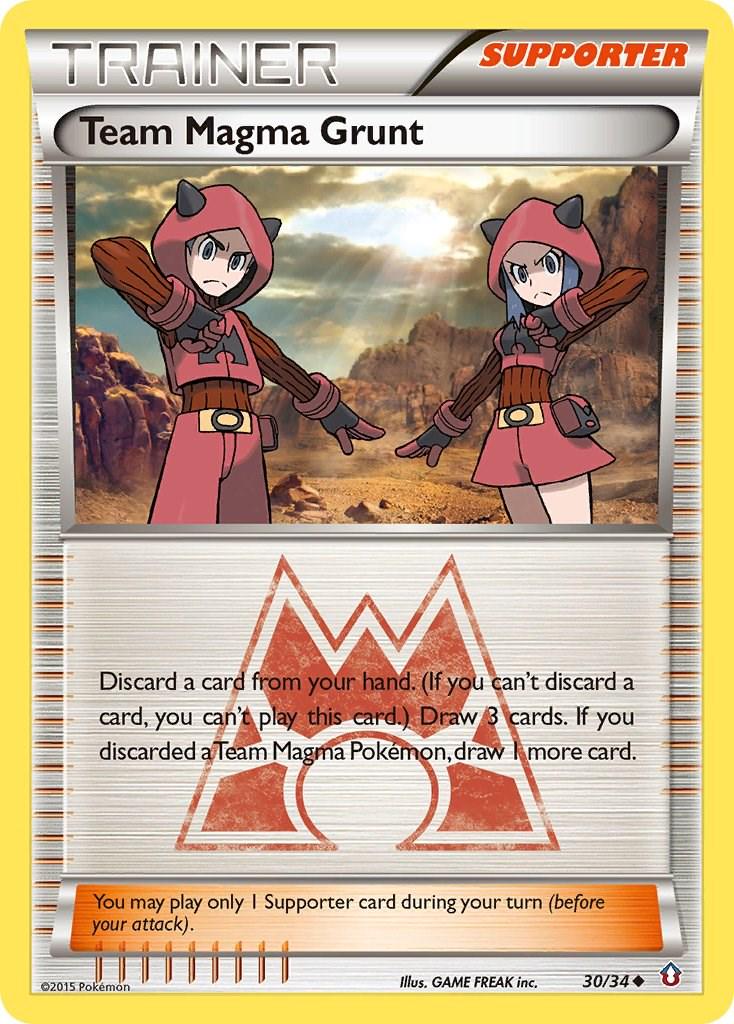 Team Magma Grunt #30 Pokemon Double Crisis