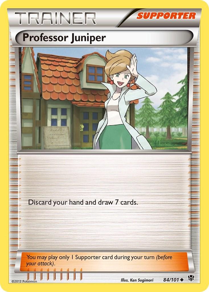 Professor Juniper #84 Pokemon Plasma Blast