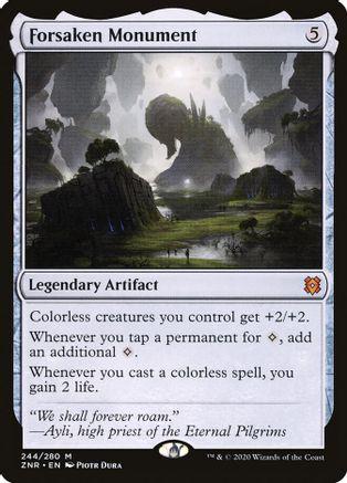 Forsaken Monument 1x FOIL ZNR MTG Zendikar Rising Mythic MINT artifact Forsaken Monument 1x FOIL ZNR MTG Zendikar Rising Mythic MINT artifact