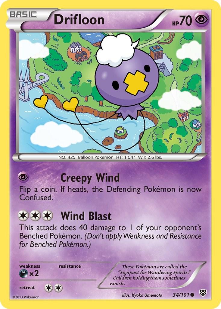 Drifloon #34 Pokemon Plasma Blast