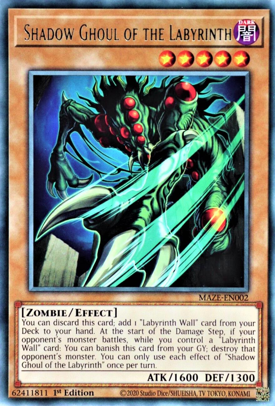 Shadow Ghoul of the Labyrinth MAZE-EN002 YuGiOh Maze of Memories