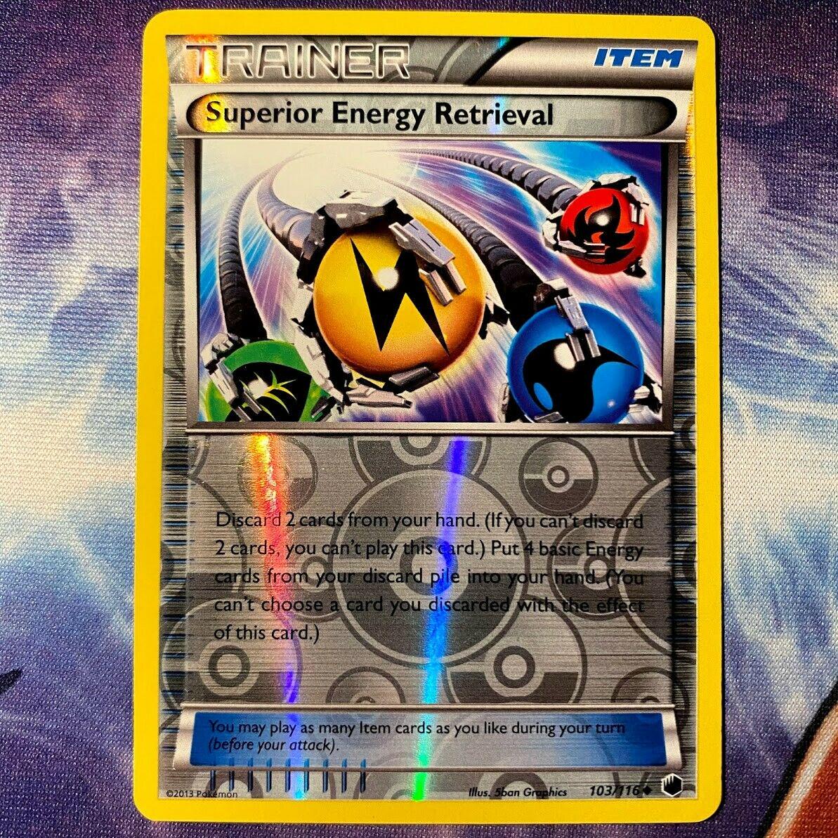 Superior Energy Retrieval [Reverse Holo] #103 Prices | Pokemon Plasma  Freeze | Pokemon Cards