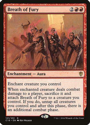 Breath of Fury Magic Commander 2016