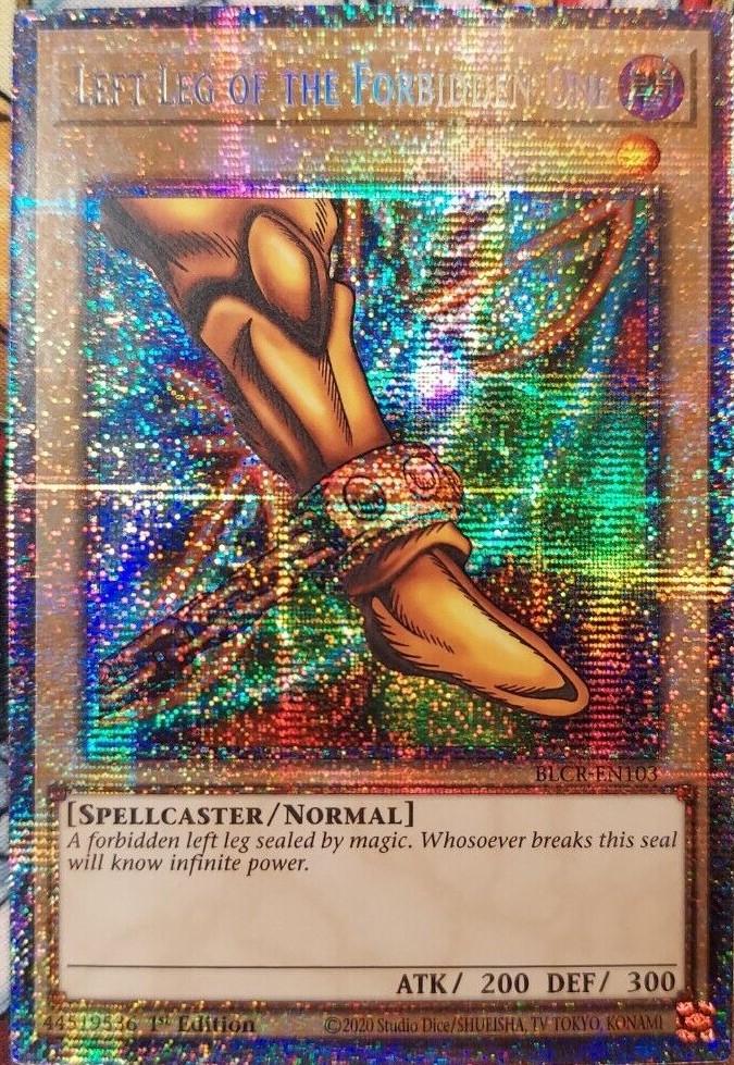 Left Leg of the Forbidden One BLCR-EN103 YuGiOh Battles of Legend: Crystal Revenge