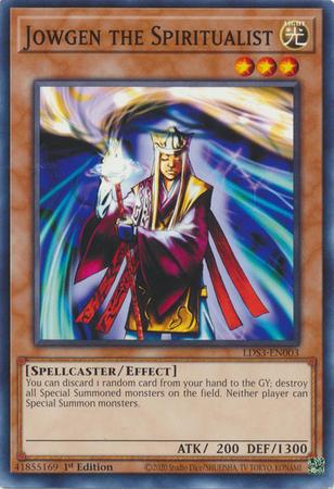 Jowgen the Spiritualist LDS3-EN003 YuGiOh Legendary Duelists: Season 3