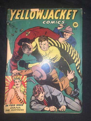 Yellowjacket Comics #3 (1944) Comic Books Yellowjacket Comics