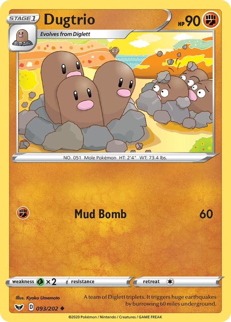 Dugtrio #93 Pokemon Sword & Shield
