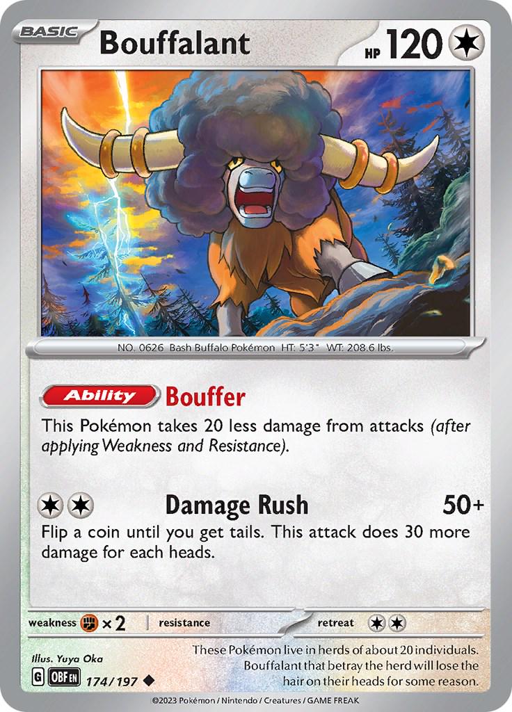 Bouffalant #174 Pokemon Obsidian Flames