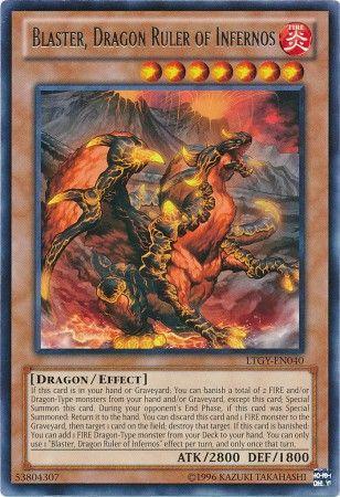 Blaster, Dragon Ruler of Infernos LTGY-EN040 YuGiOh Lord of the Tachyon Galaxy